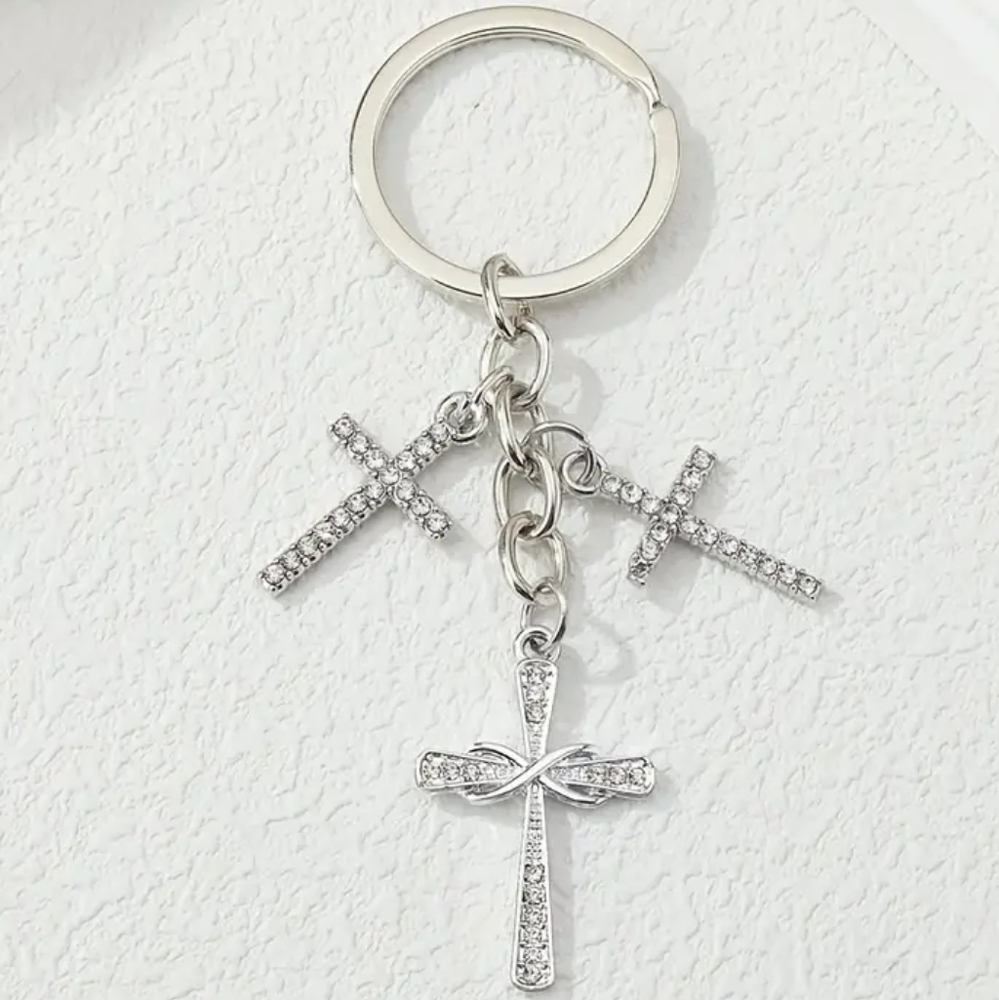 Triple Cross Key Ring (NWOT) - Picture 3 of 3
